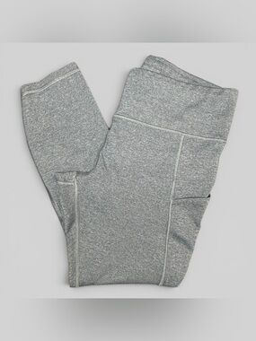 Athleta Up For Anything Tight Leggings Gray Heather Size Large L Athletic Yoga